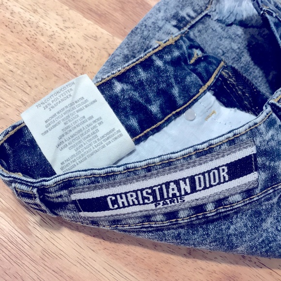 Christian Dior Premium Reworked Denim Lace Shorts - Picture 6 of 9